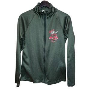 Minnesota Wild NHL Hockey Full Zip‎ Jacket Womens M 8/10 Green Lightweight